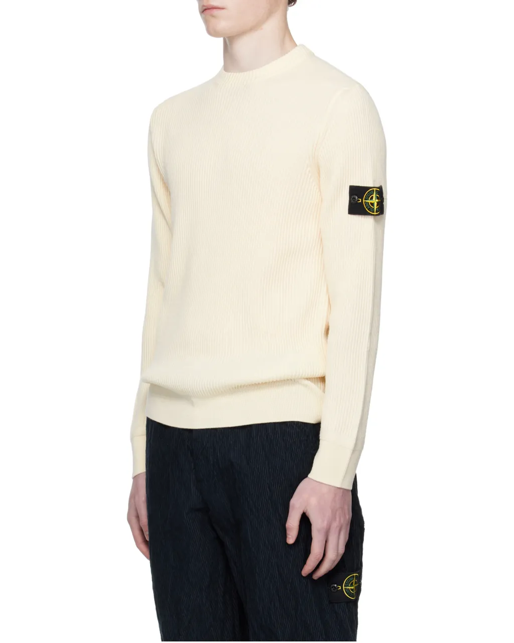 Stone Island Logo Patch Knitted Jumper