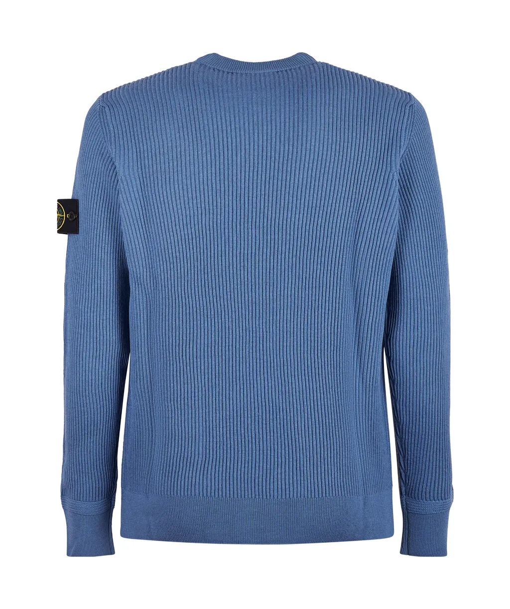 Ribbed Log-Patch Sweater