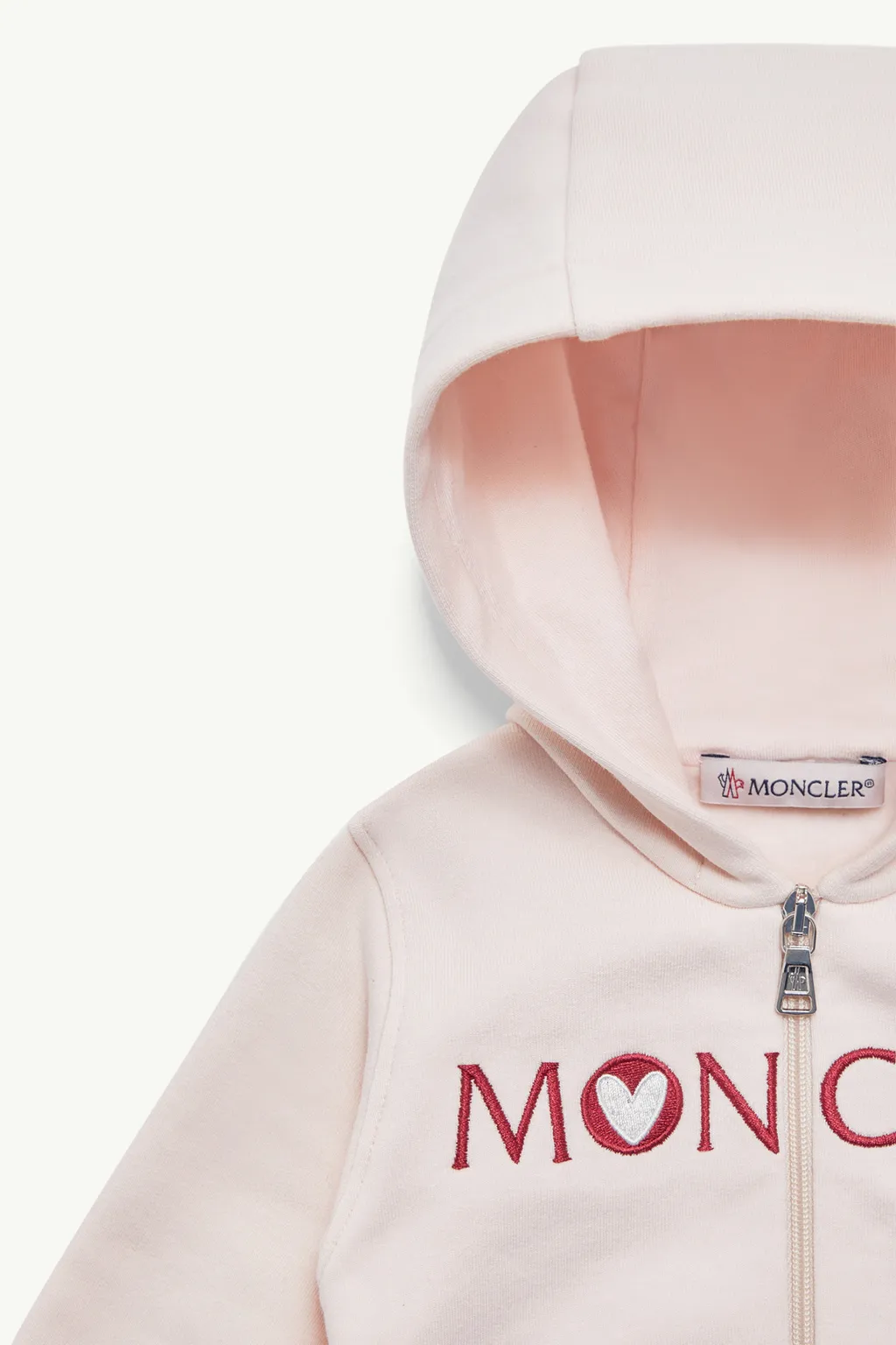 Embroidered Heart Logo Cotton Sweatsuit Set