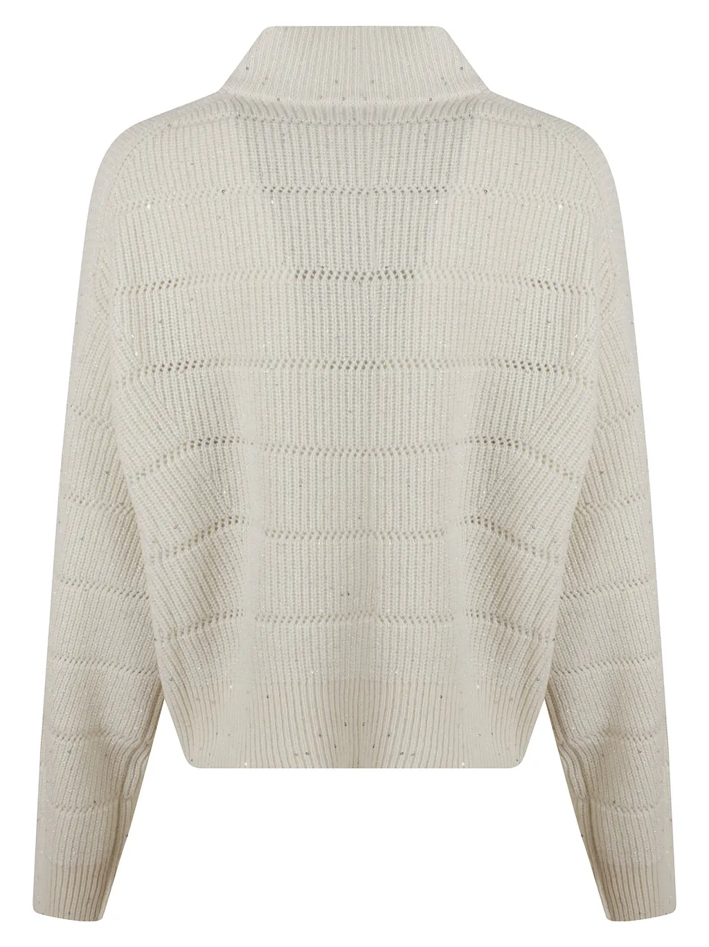 Brunello Cucinelli High-Neck Cropped Jumper
