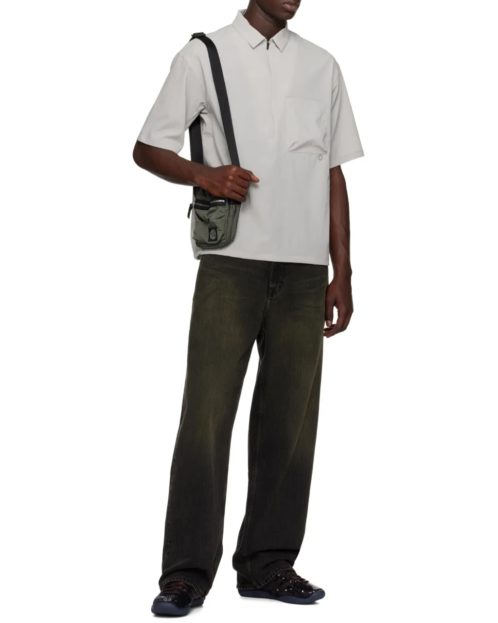 Stone Island Logo Patch Messenger Bag