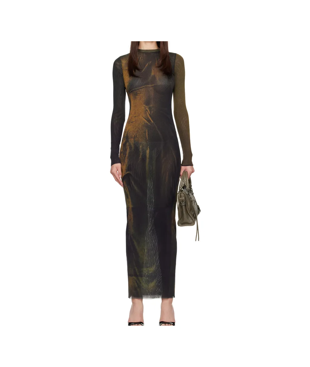 The Acid Water Printed Maxi Dress