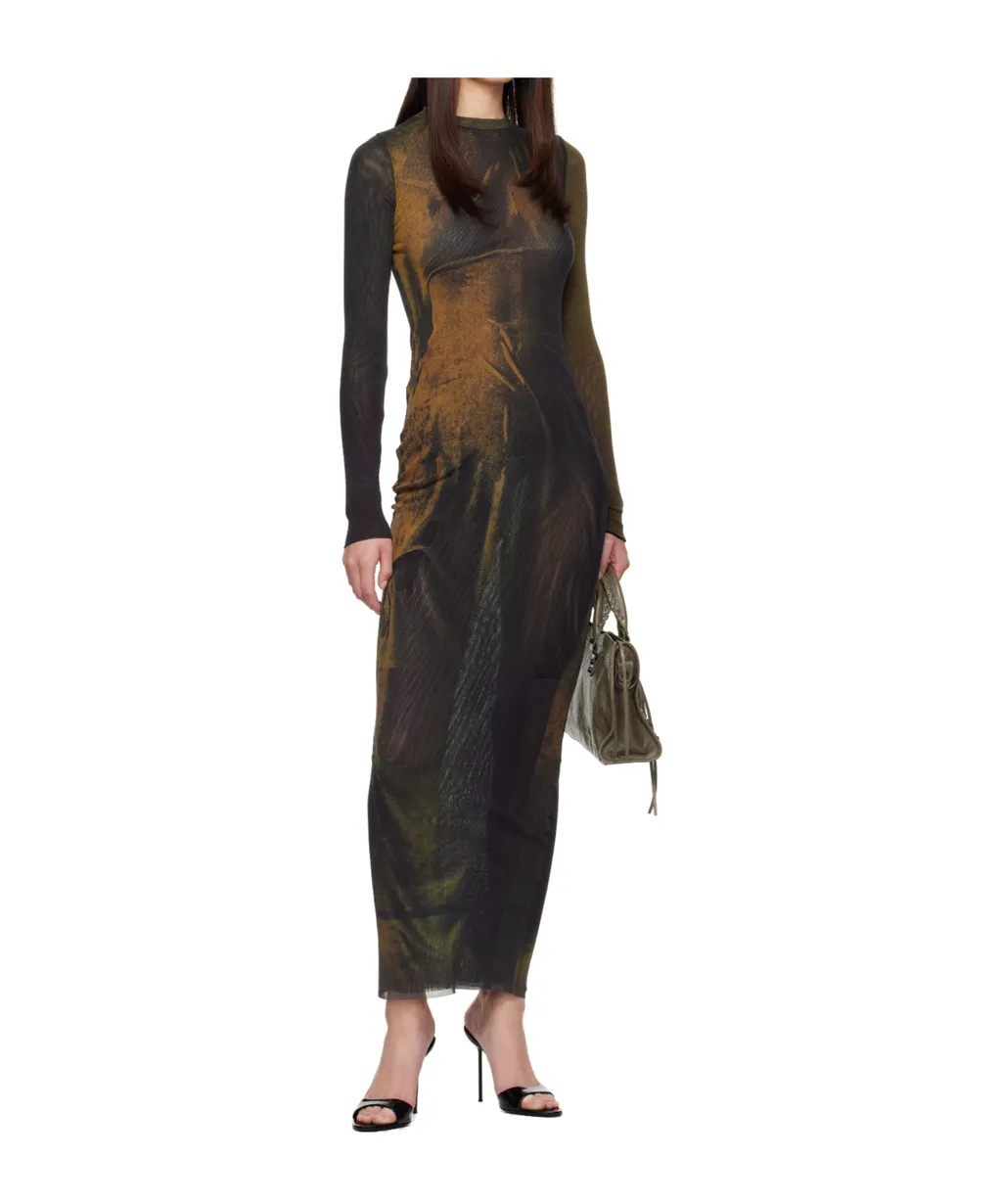 The Acid Water Printed Maxi Dress