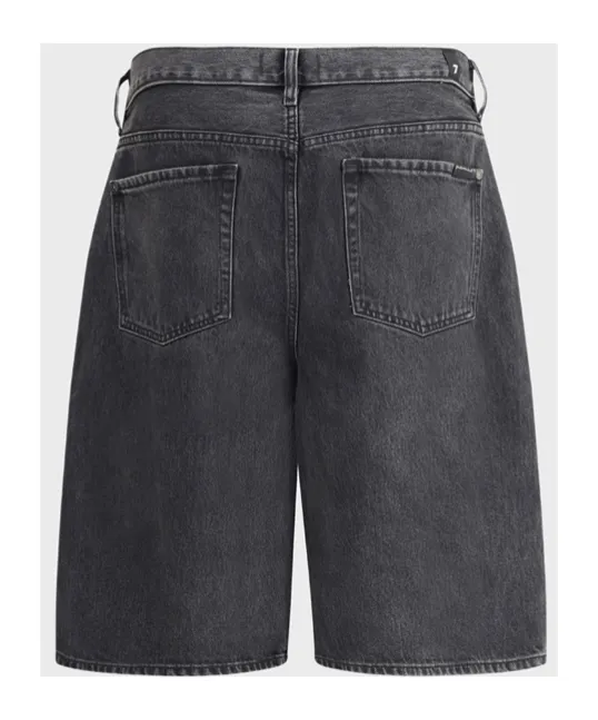 Denim Shorts With Belt Loops