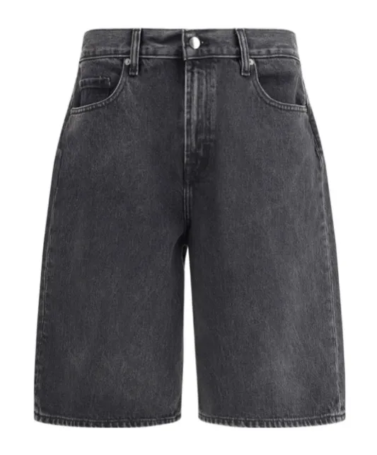 Denim Shorts With Belt Loops