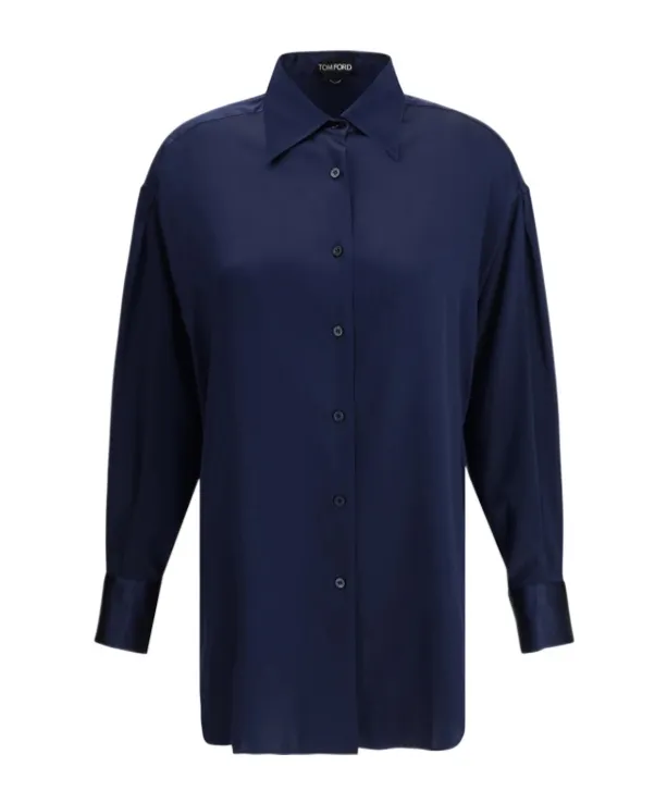 Tom Ford Satin Relaxed Fit Shirt