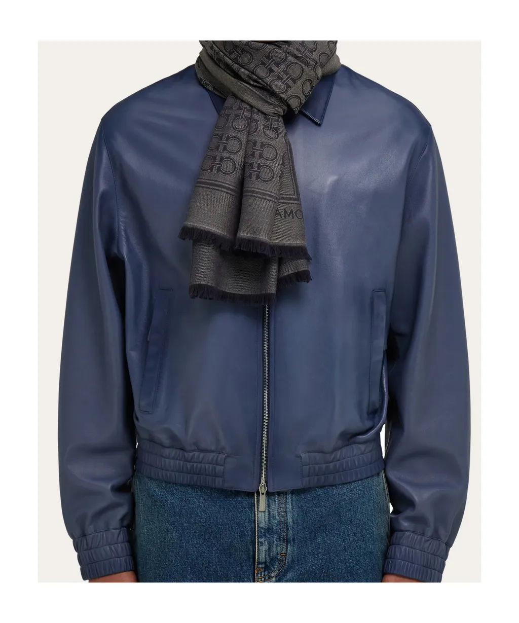Ferragamo Gancini Fringed Scarf