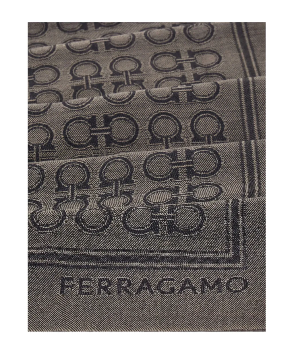 Ferragamo Gancini Fringed Scarf