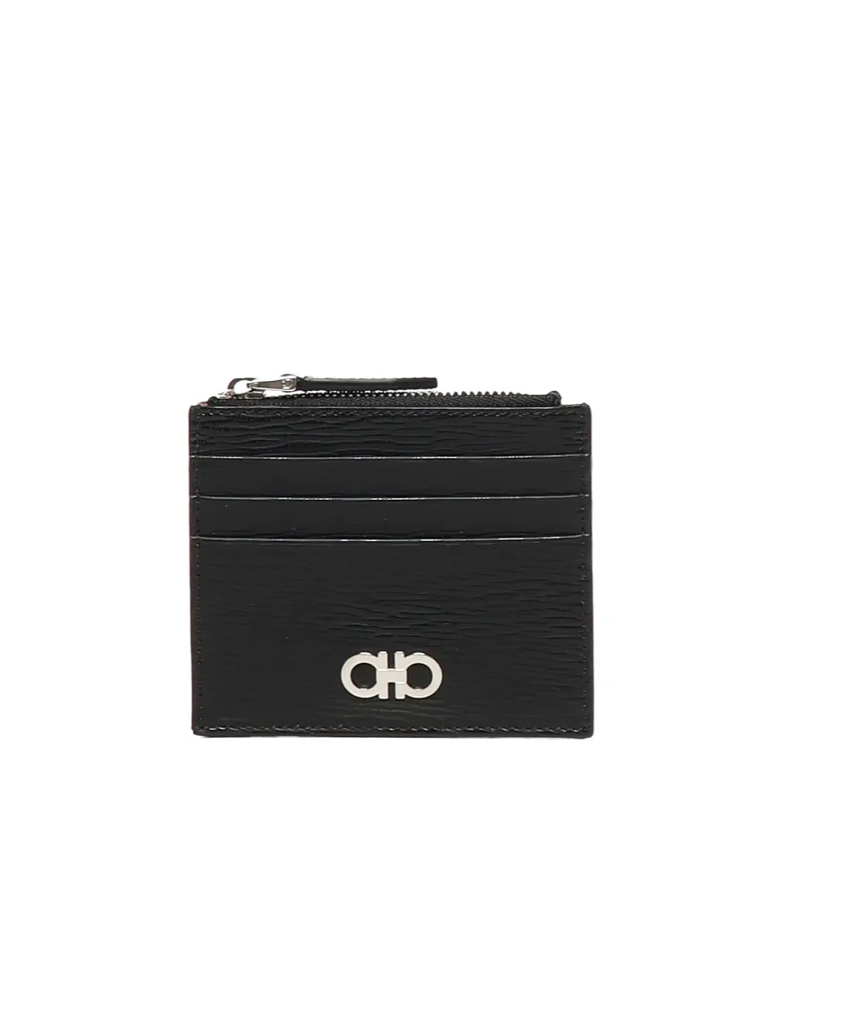 Ferragamo Wallet Card Holder And Keyring Set