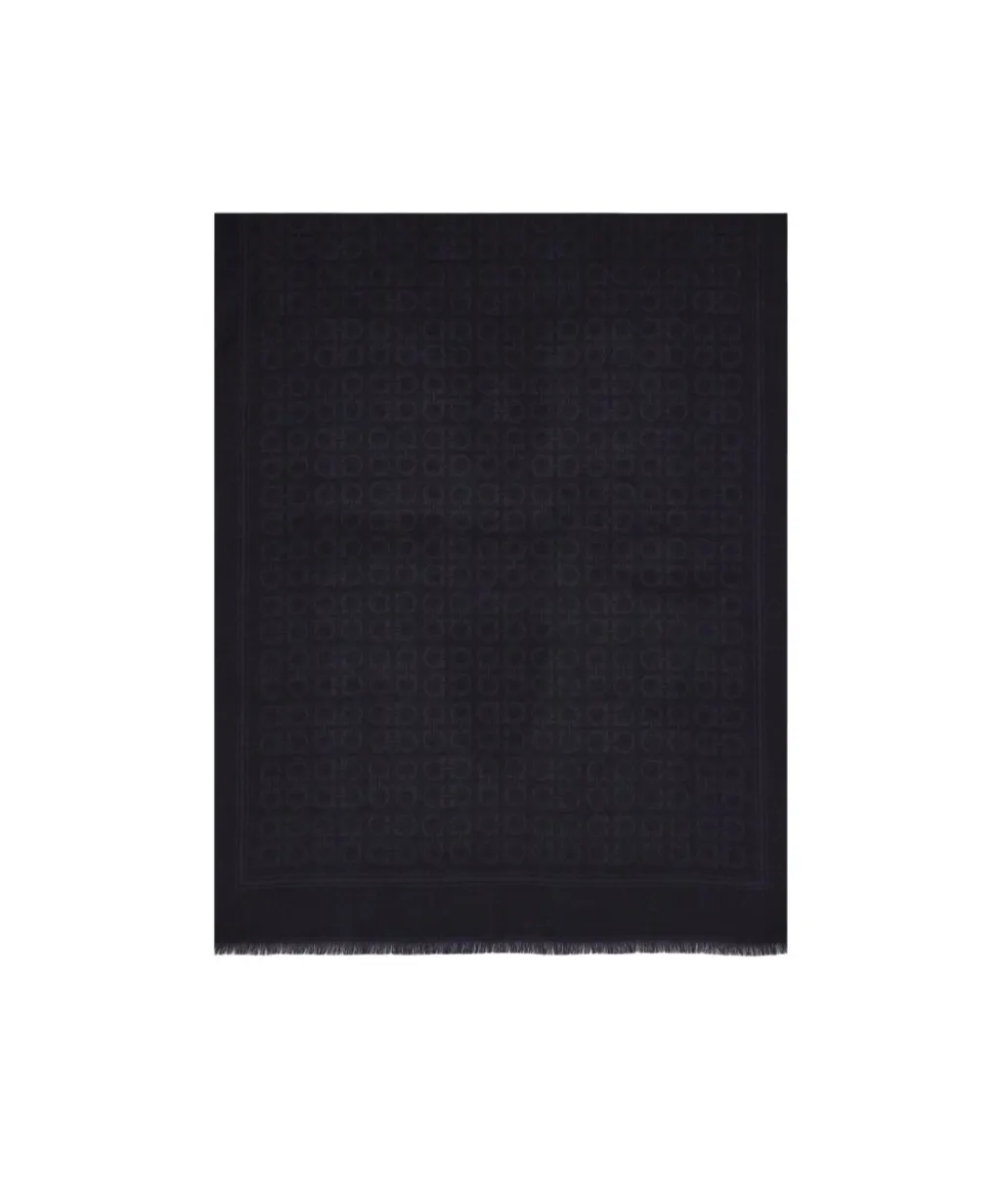 Ferragamo Gancini Fringed Scarf