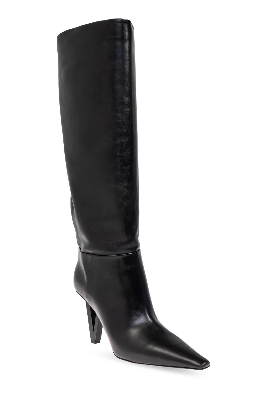 Versace Pointed-Toe Heeled Boots