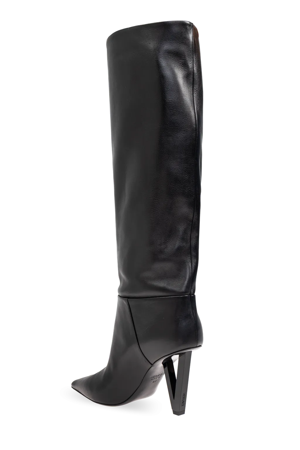 Versace Pointed-Toe Heeled Boots