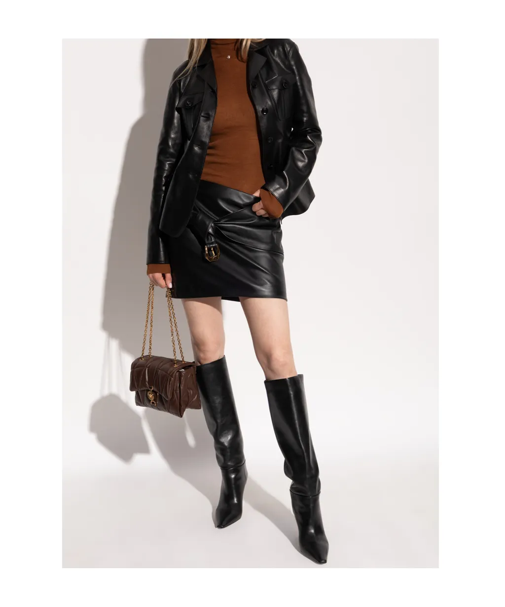 Versace Pointed-Toe Heeled Boots