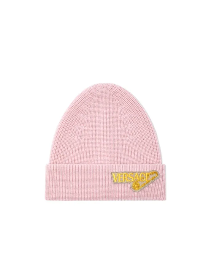 Versace Kids Logo Patch Beanie