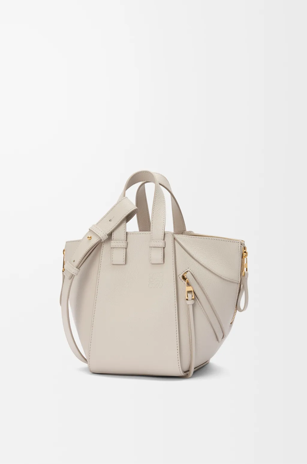 Compact Hammock Bag In Soft Grained Calfskin