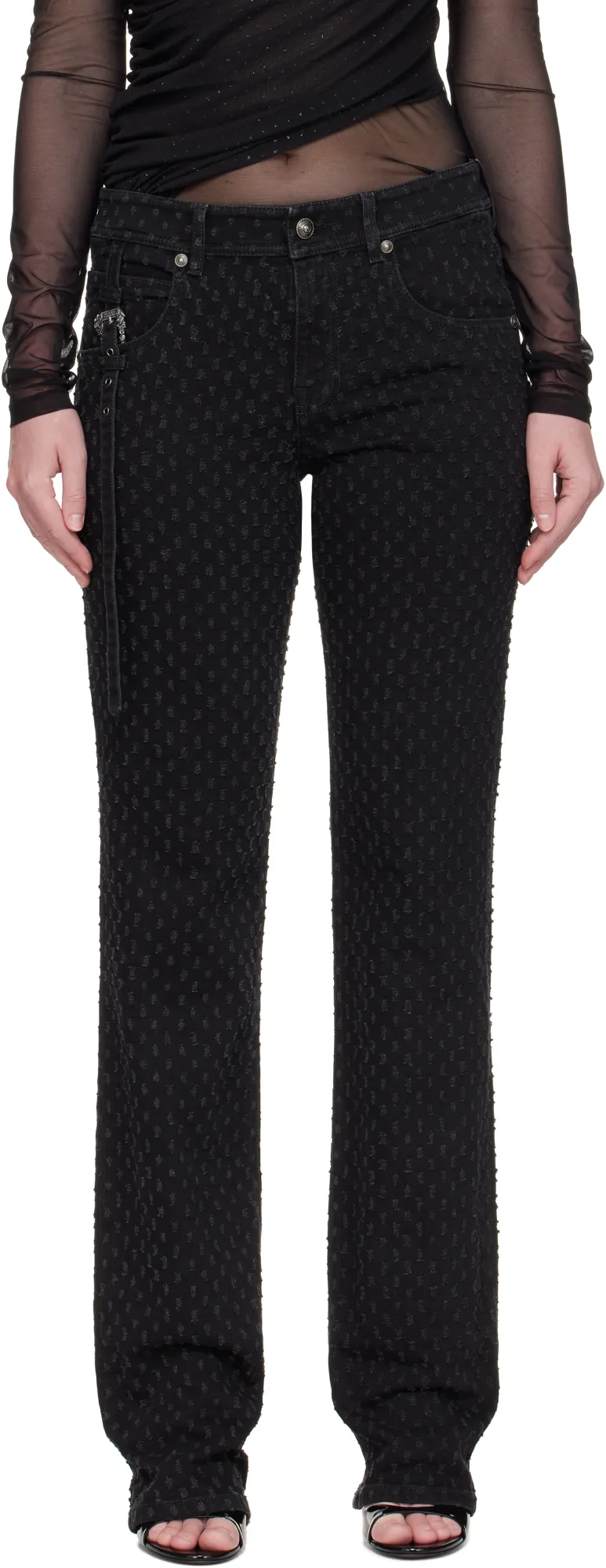 Versace Jeans Couture High Rise Slim Fit Jeans