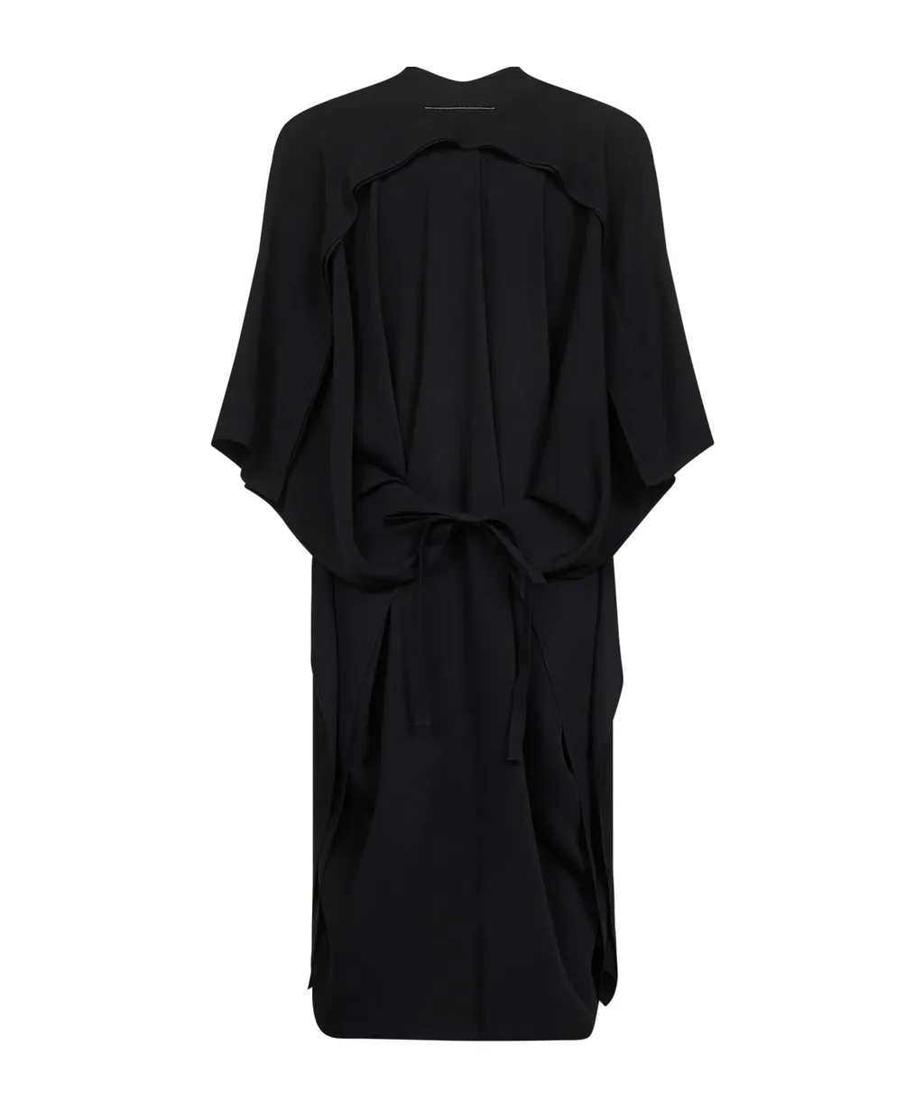 Mm6 Maison Margiela V-Neck Midi Dress