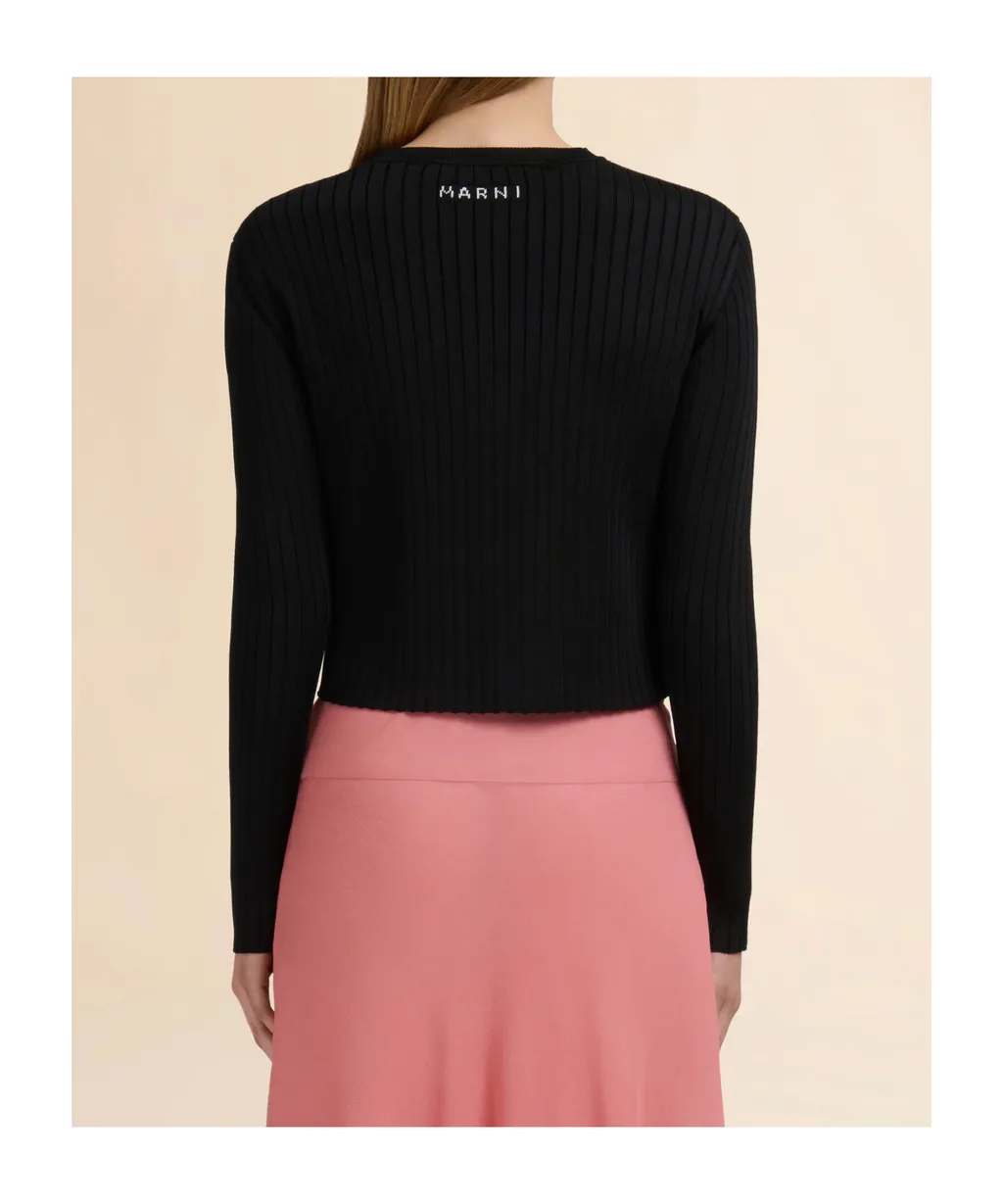 Marni Crewneck Knitted Cardigan