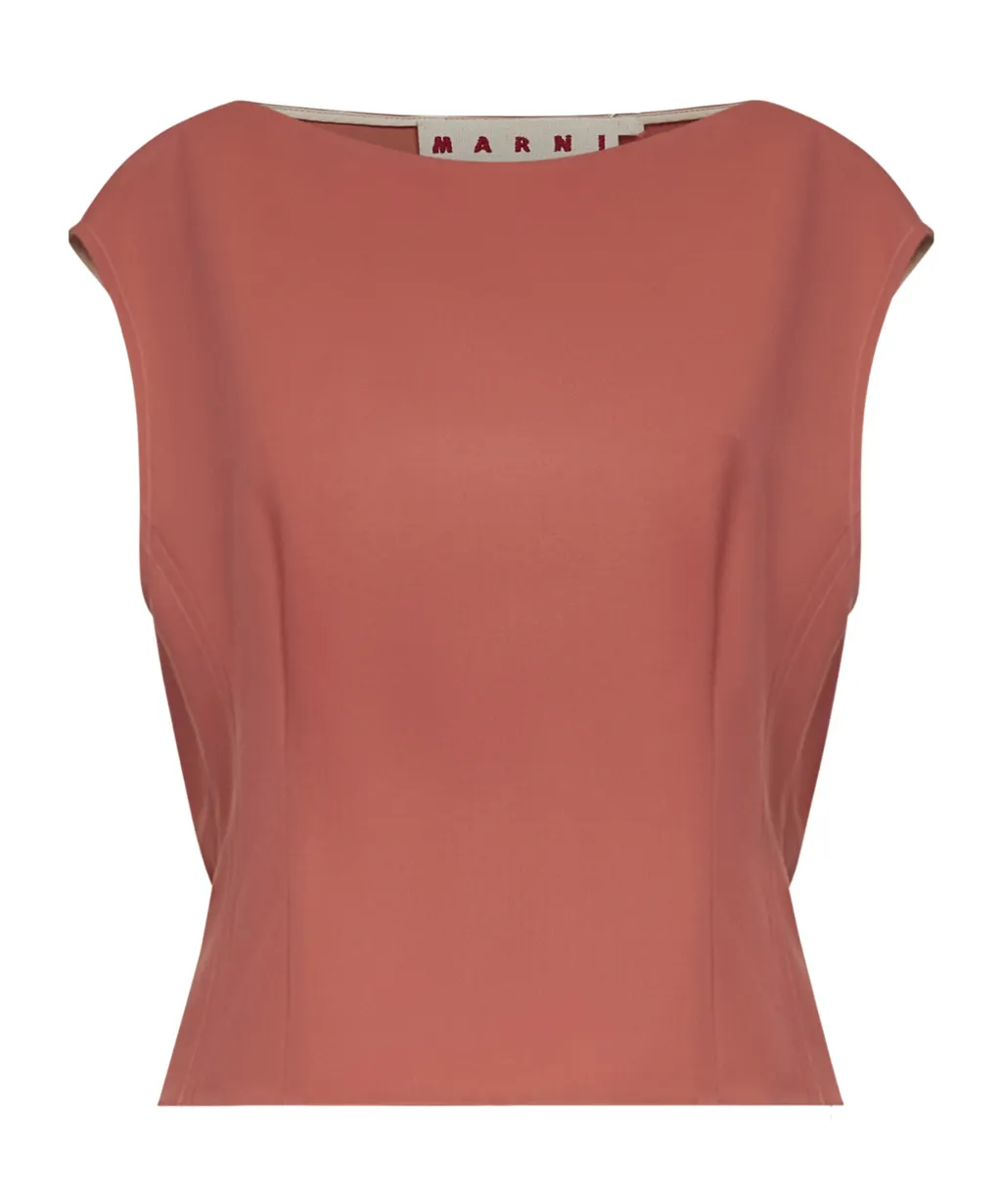 Marni Sleeveless Gathered Top