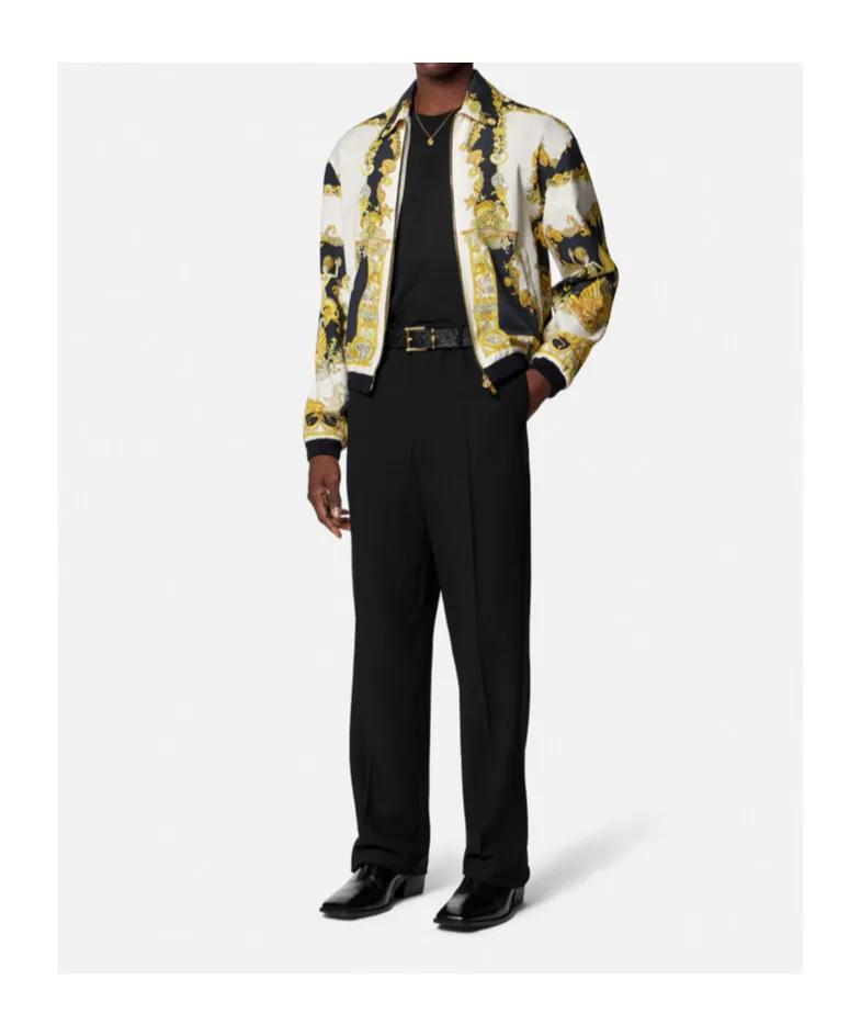 Versace Belted Tailored Trousers