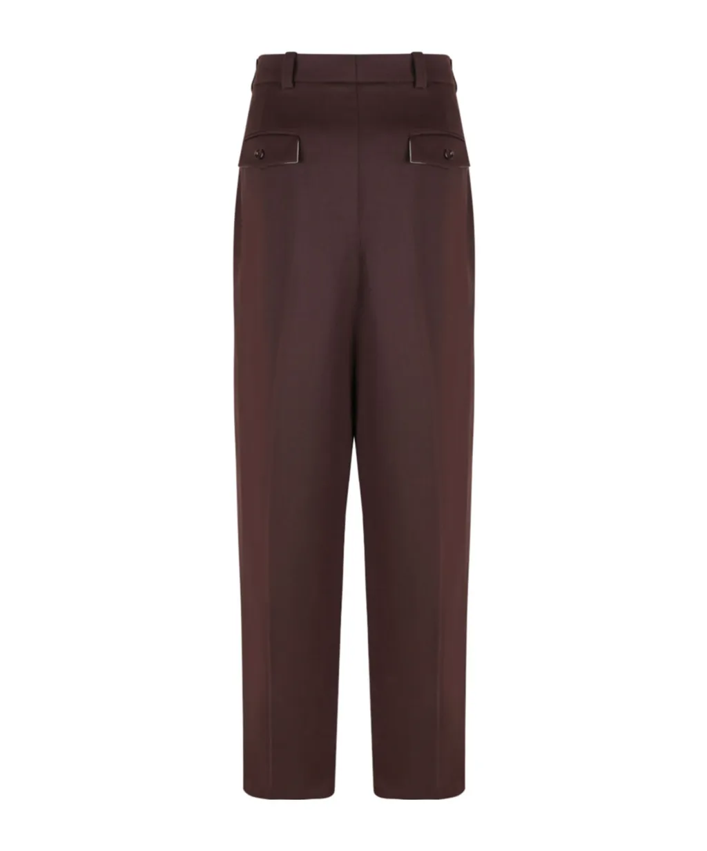 Elisabetta Franchi Pleat Detailed Straight-Leg Trousers