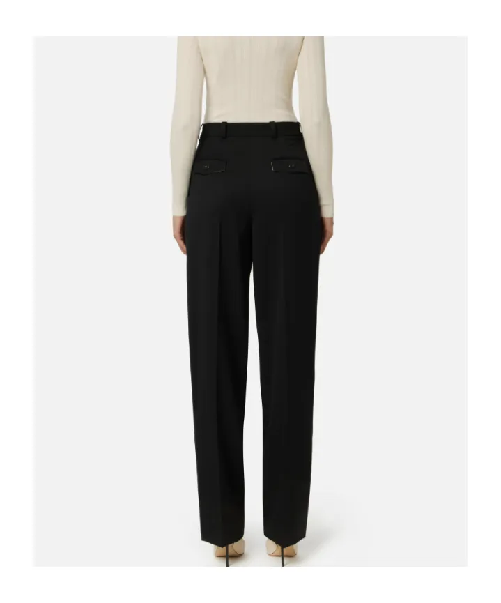 Elisabetta Franchi Pleat Detailed Straight-Leg Trousers
