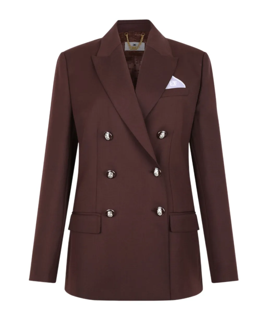 Elisabetta Franchi Double-Breasted Tailoted Blazer
