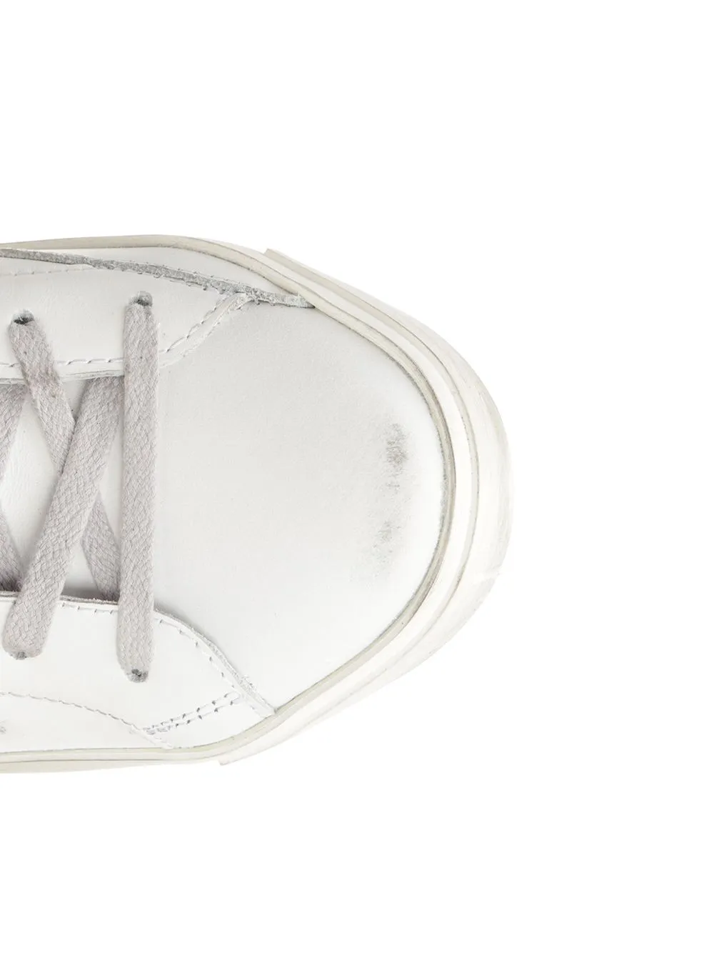 Philippe Model Distressed Lace-Up Sneakers