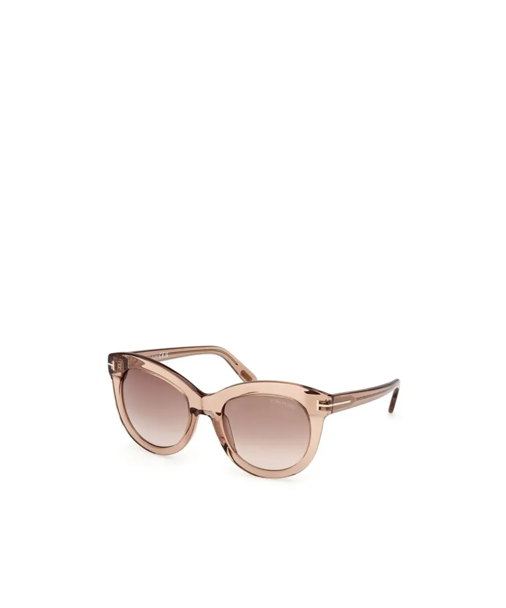 Tom Ford Eyewear Odette Oval Frame Sunglasses