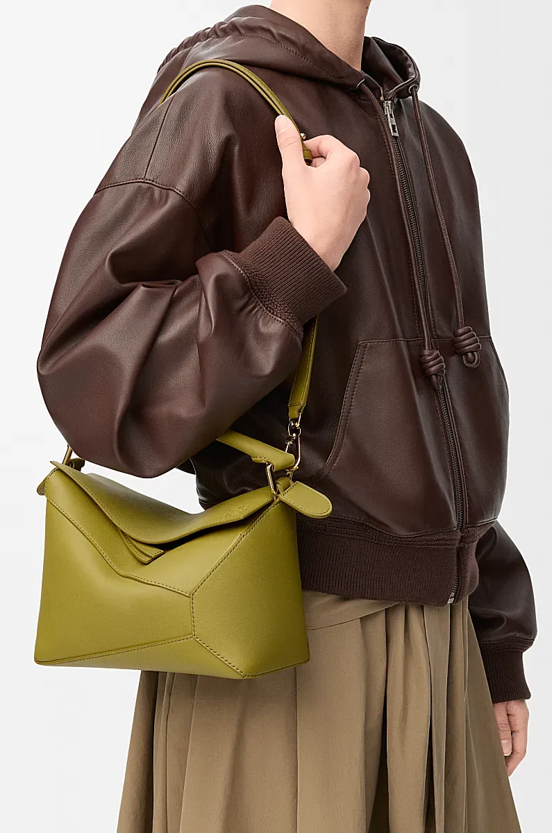 Small Puzzle Edge Bag In Classic Calfskin