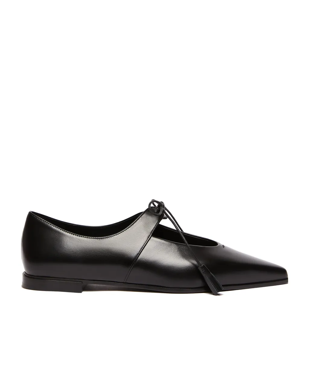 Smooth Leather Ballet Flats