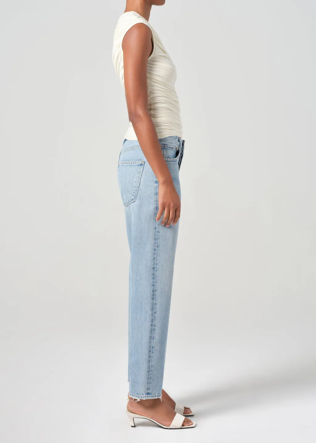 90's Cropped Straight-Leg Jeans