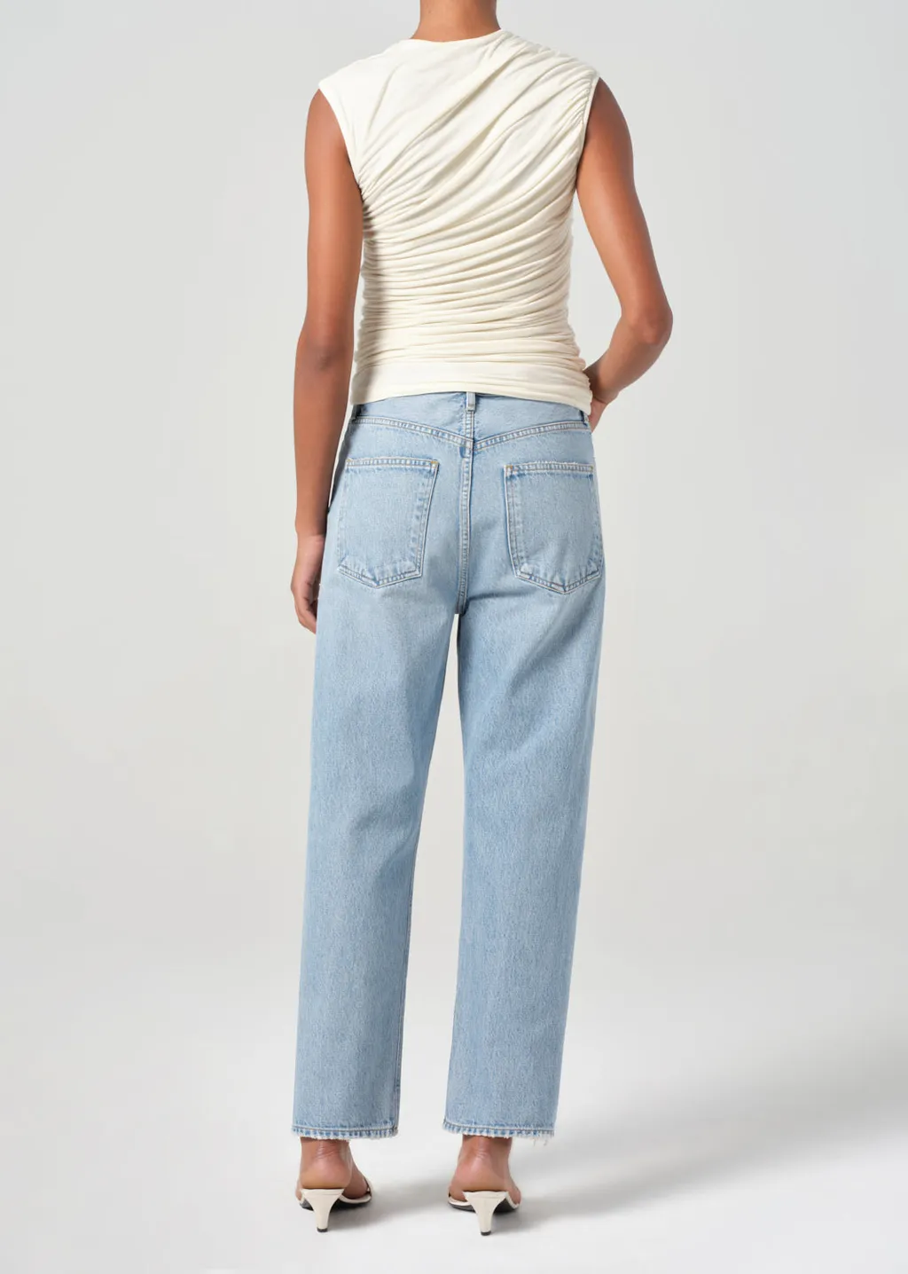 90's Cropped Straight-Leg Jeans