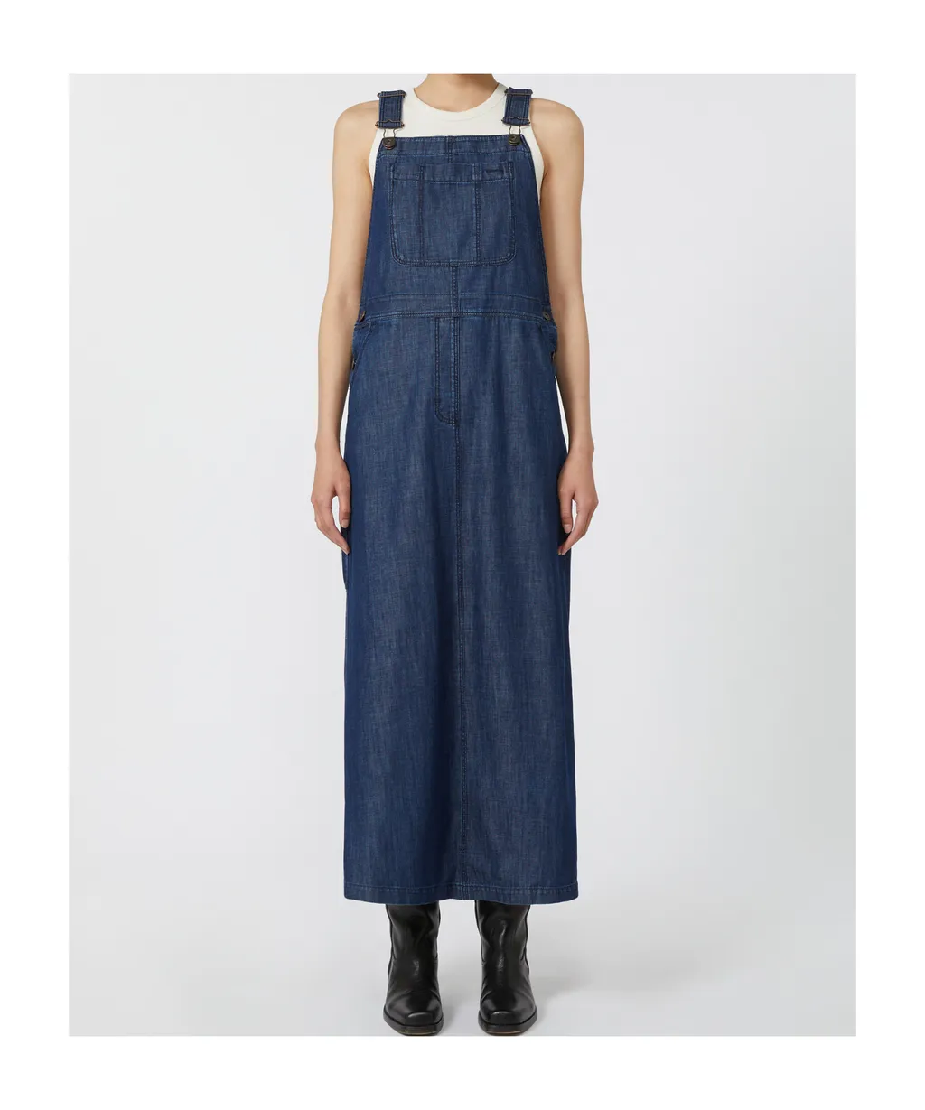 Denim Dungaree Dress