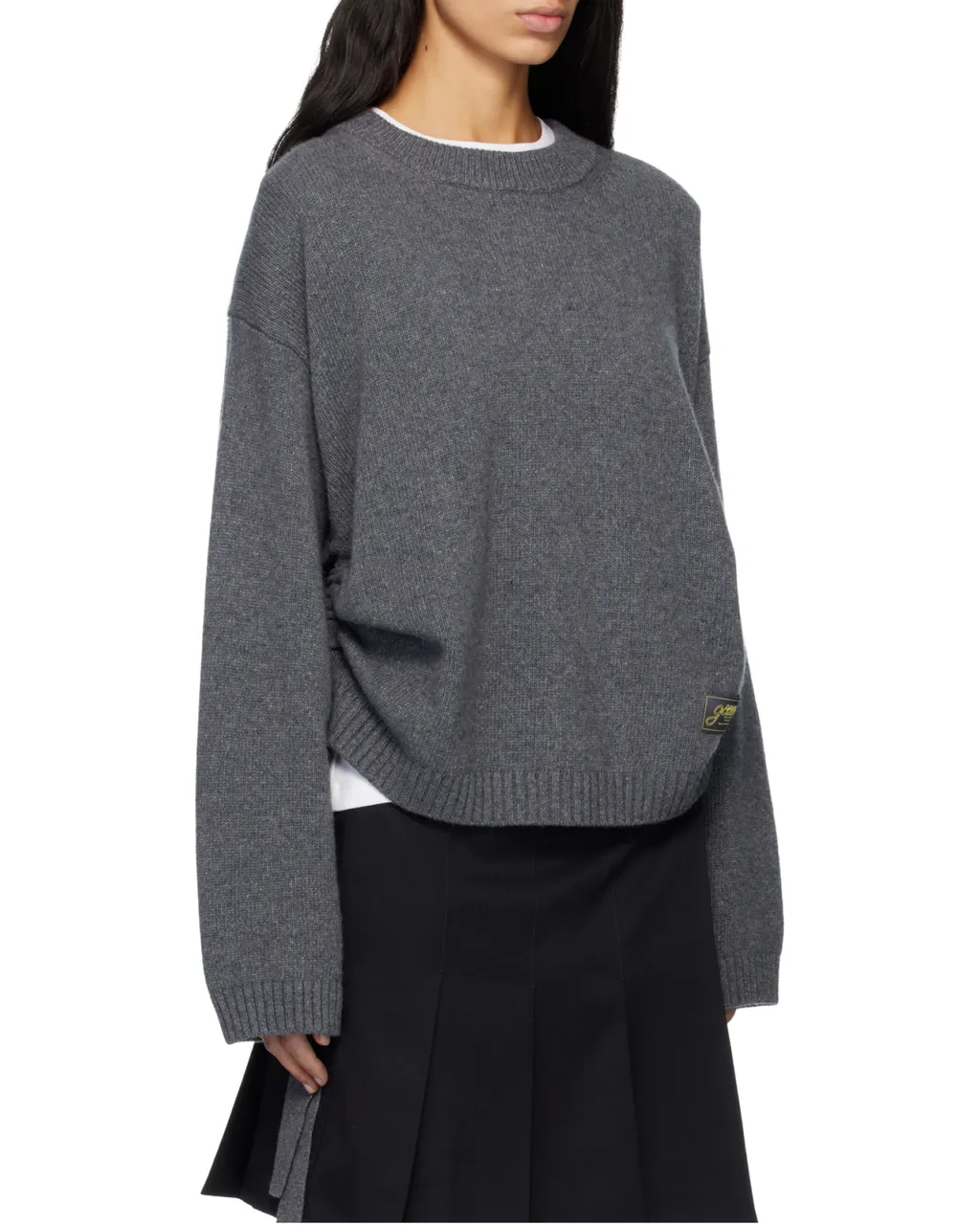 Ganni Logo Patch Oversized Jumper