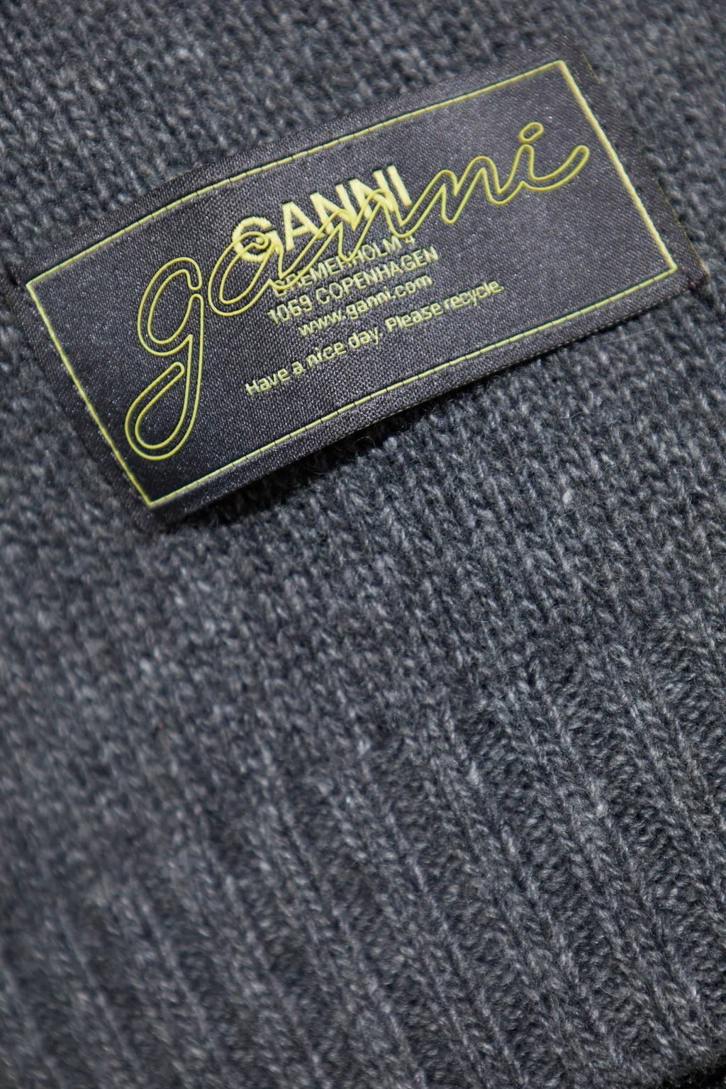 Ganni Logo Patch Oversized Jumper