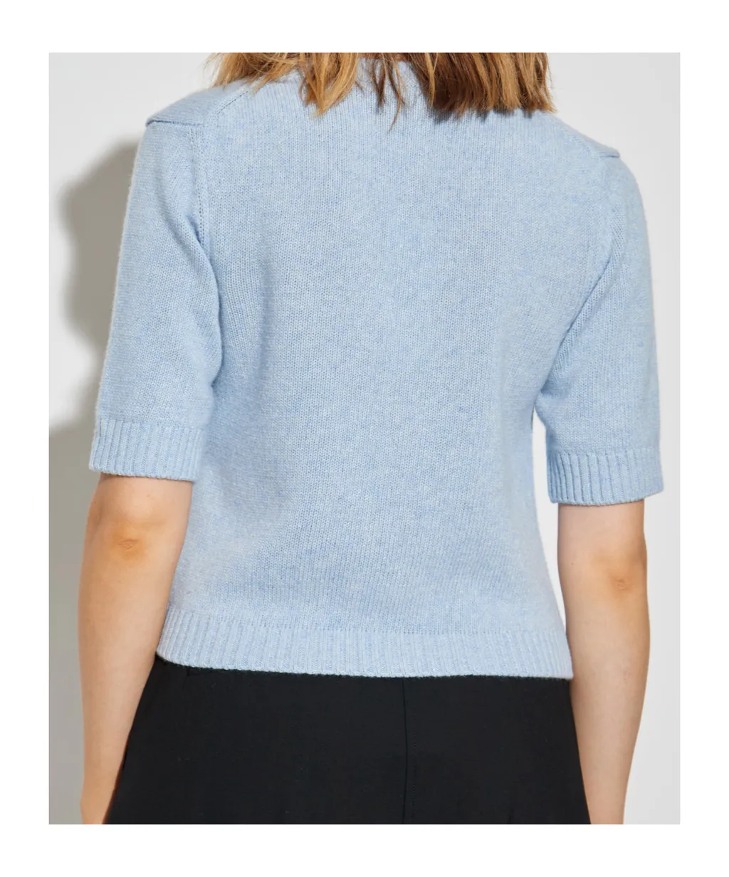 Ganni Logo Patch Tie Fastened Cardigan