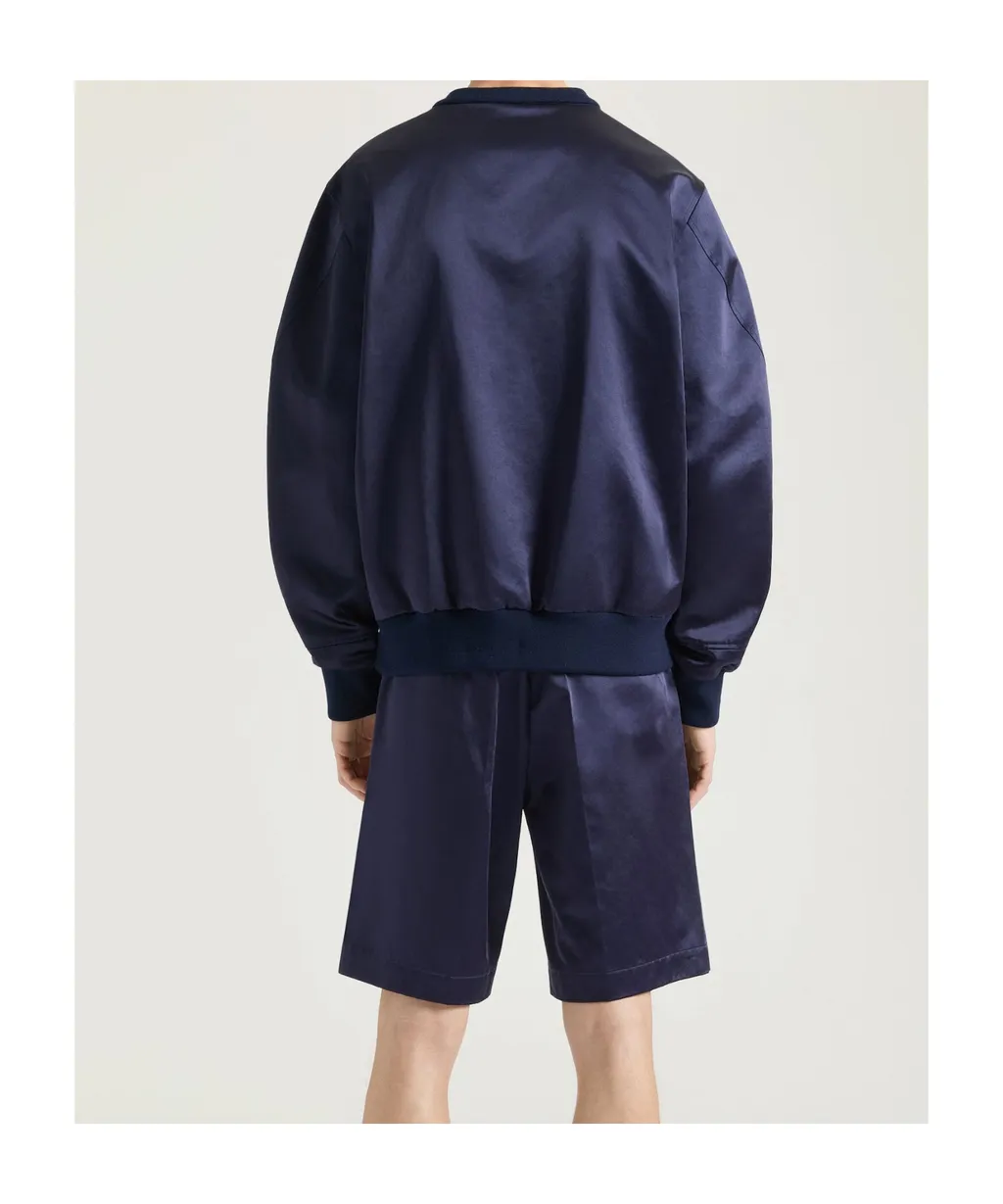 Givenchy Paris Logo Zigzag Embroidered Sweatshirt