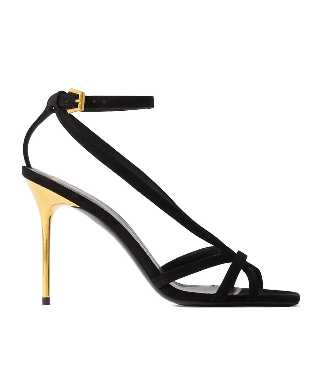 Ruby 95Mm Suede Sandals