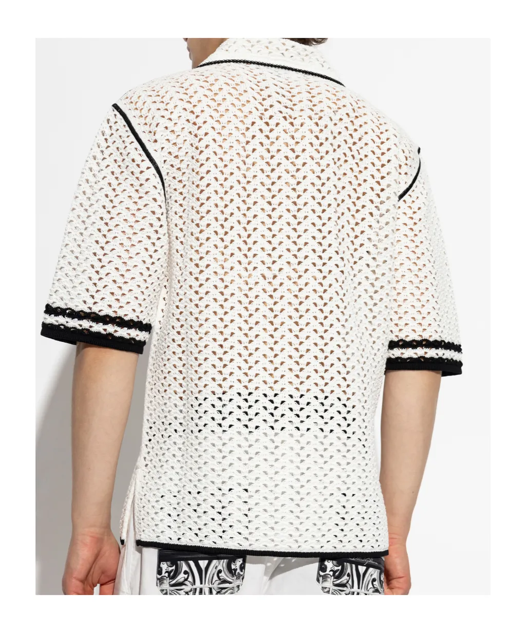 Dolce & Gabbana Crochet Effect Short-Sleeved Shirt
