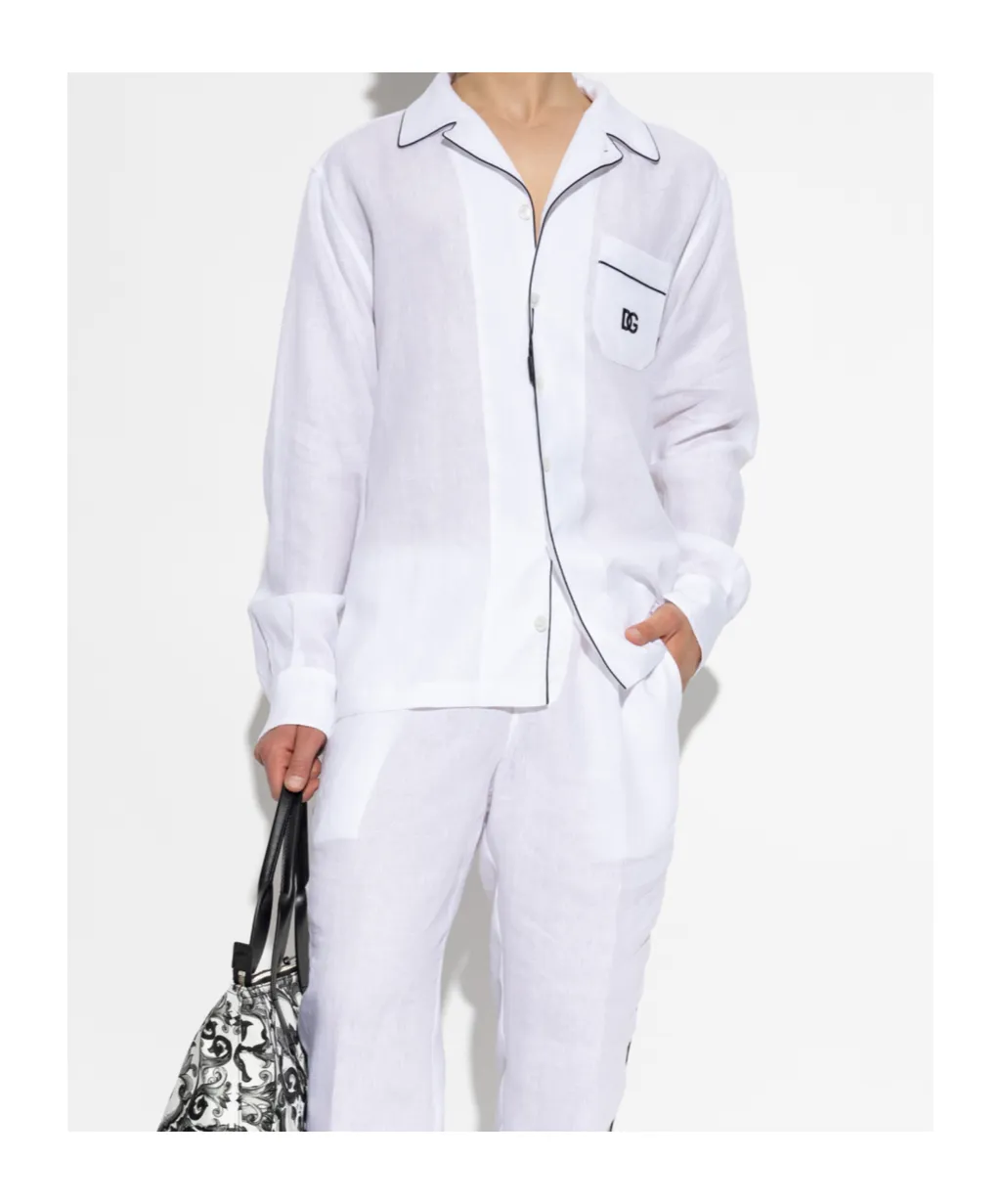 Dolce & Gabbana Logo Embroidered Shirt