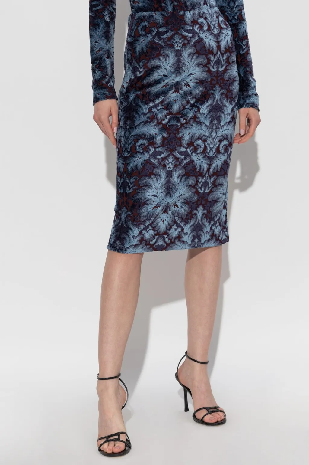 Etro Floral Printed Midi Skirt