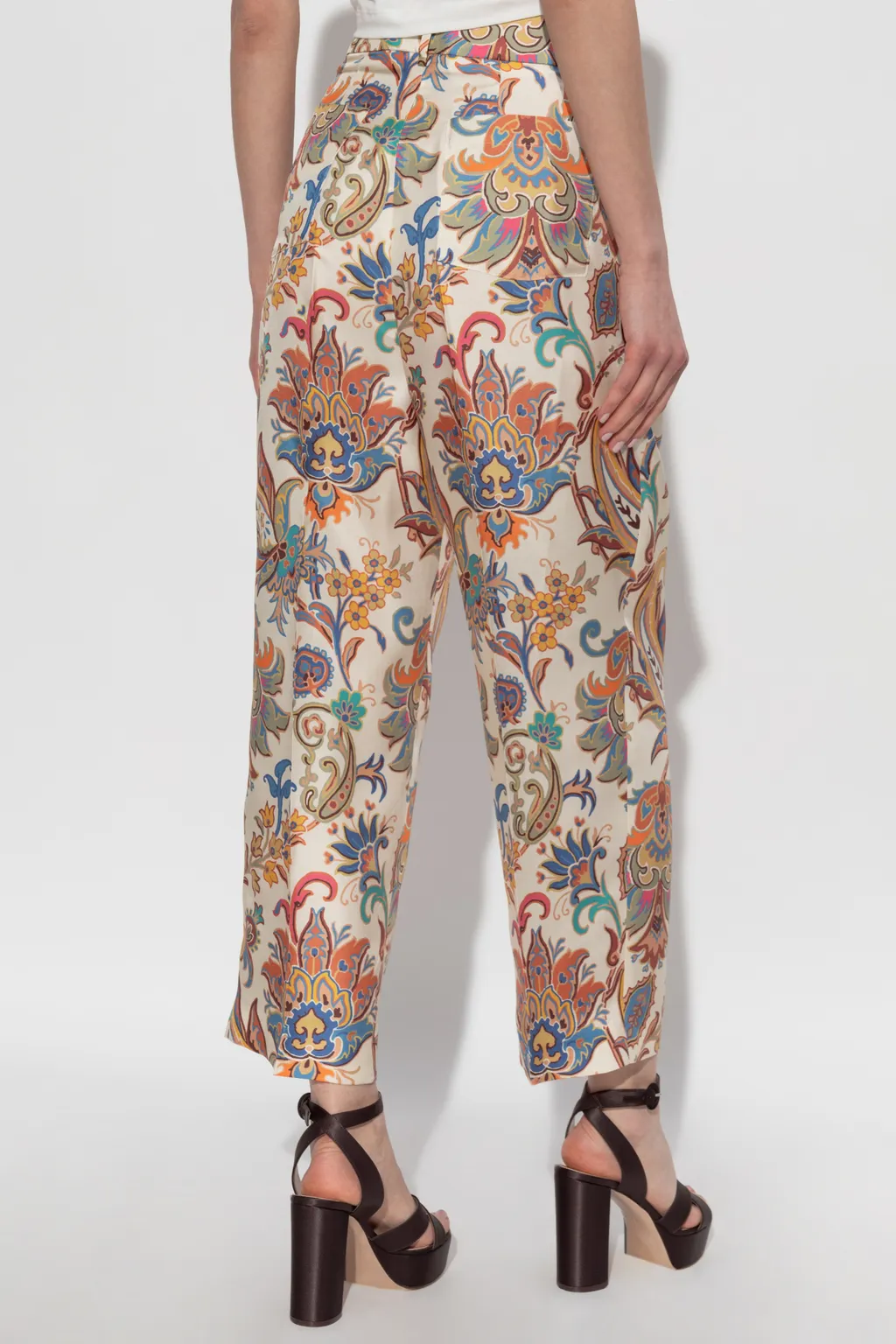 Etro Patterned Wide-Leg Trousers