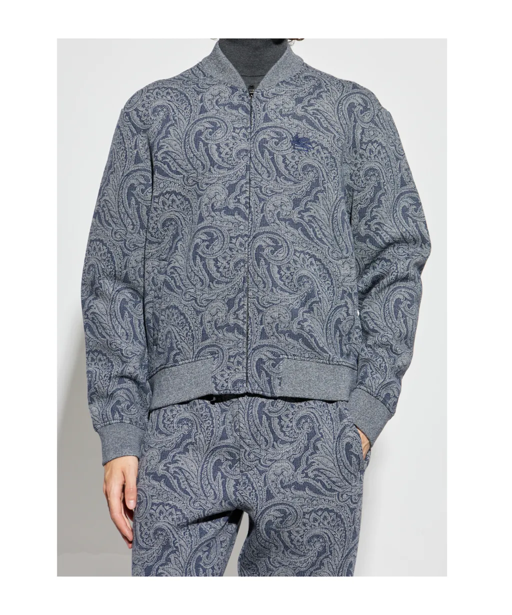 Etro Patterned Zipped Sweatshirt