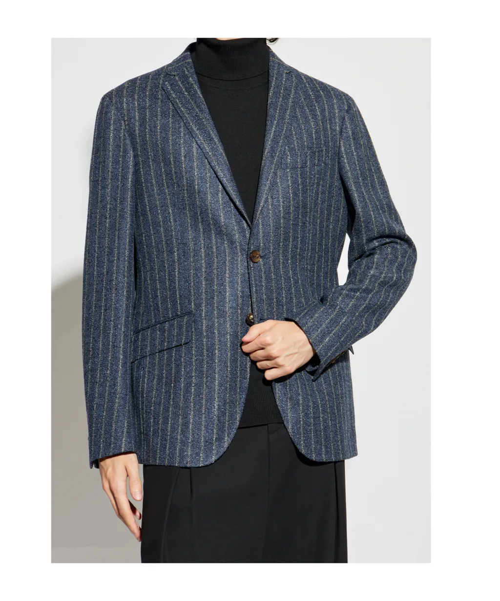 Etro Pinstripe Single-Breasted Blazer