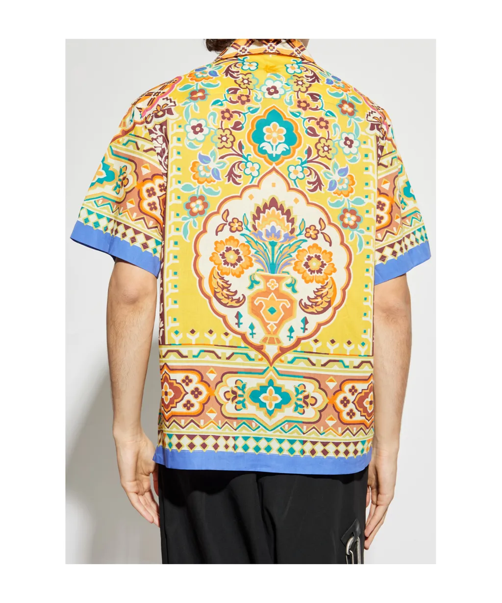 Etro Patterned Short-Sleeved Basket Shirt