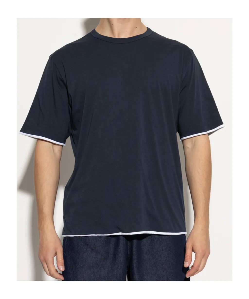 Contrasting-Trim T-Shirt
