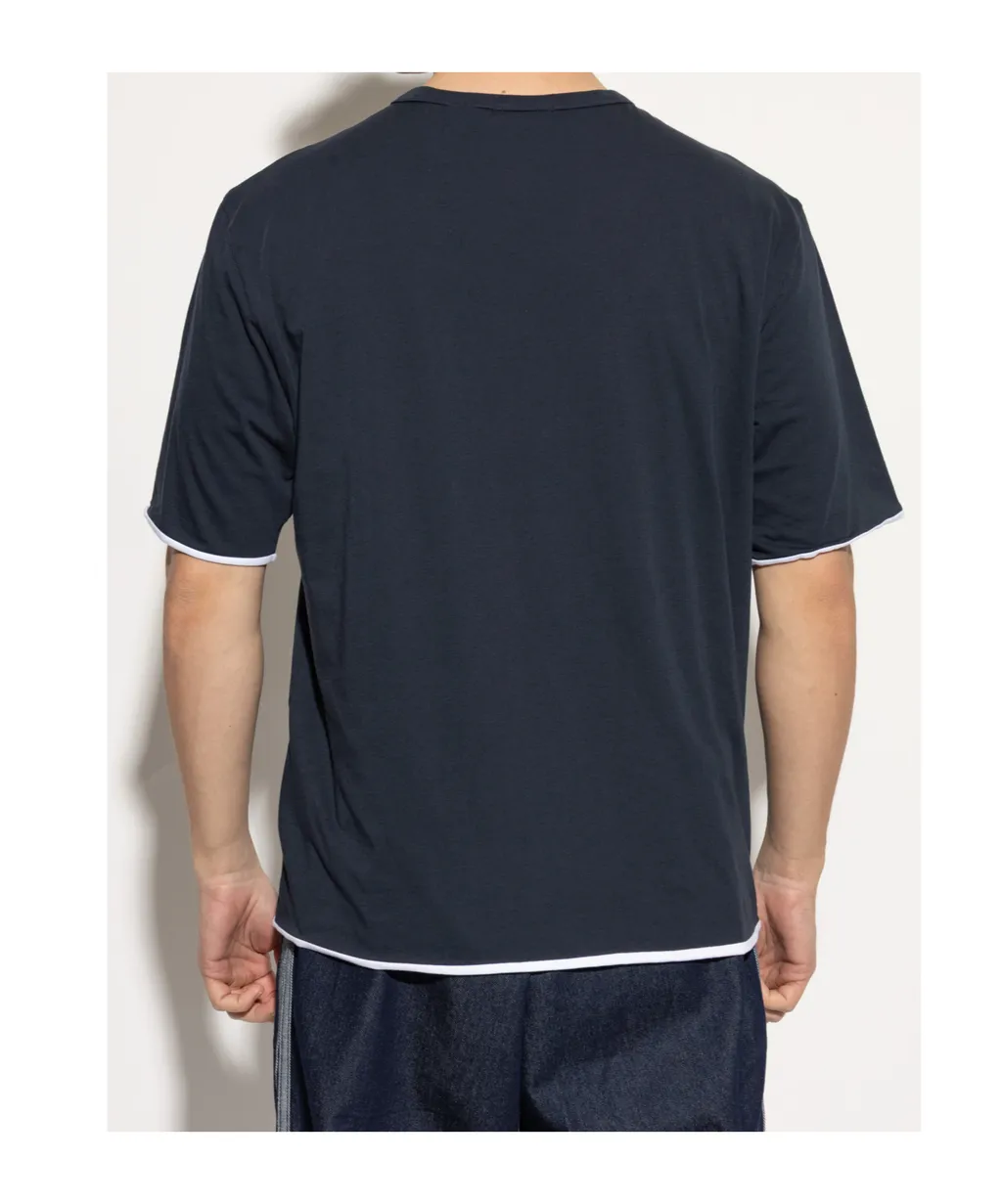 Contrasting-Trim T-Shirt