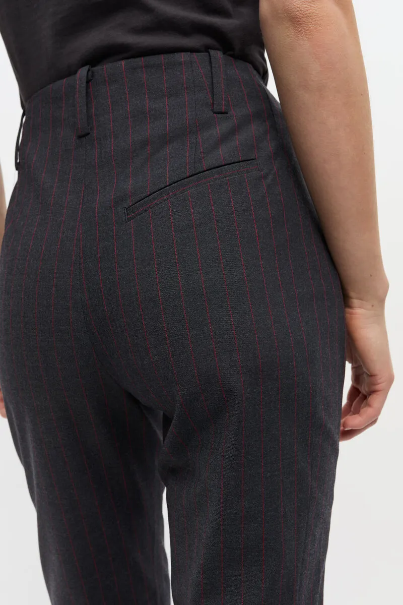 Ganni Pinstriped Capri Trousers