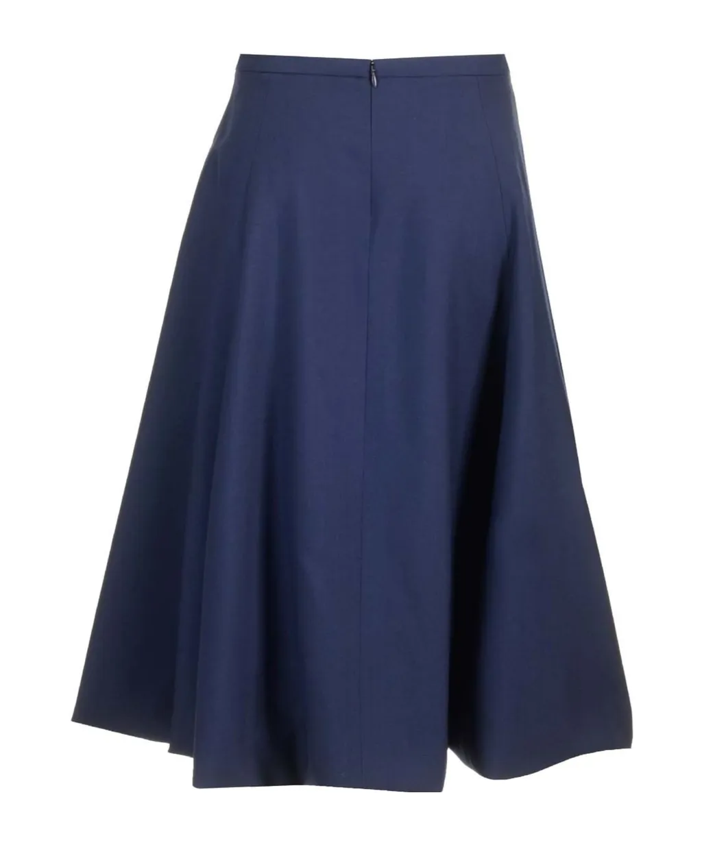 Wool Midi Skirt
